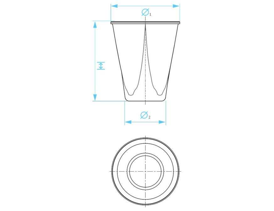 Сахарный стаканчик