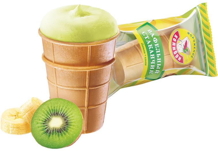 Стаканчик банан-киви