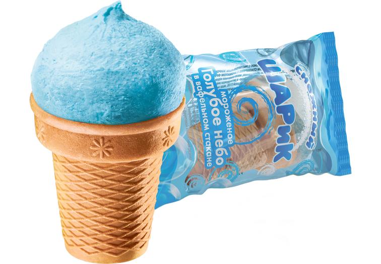 Снежный шарик голубое небо