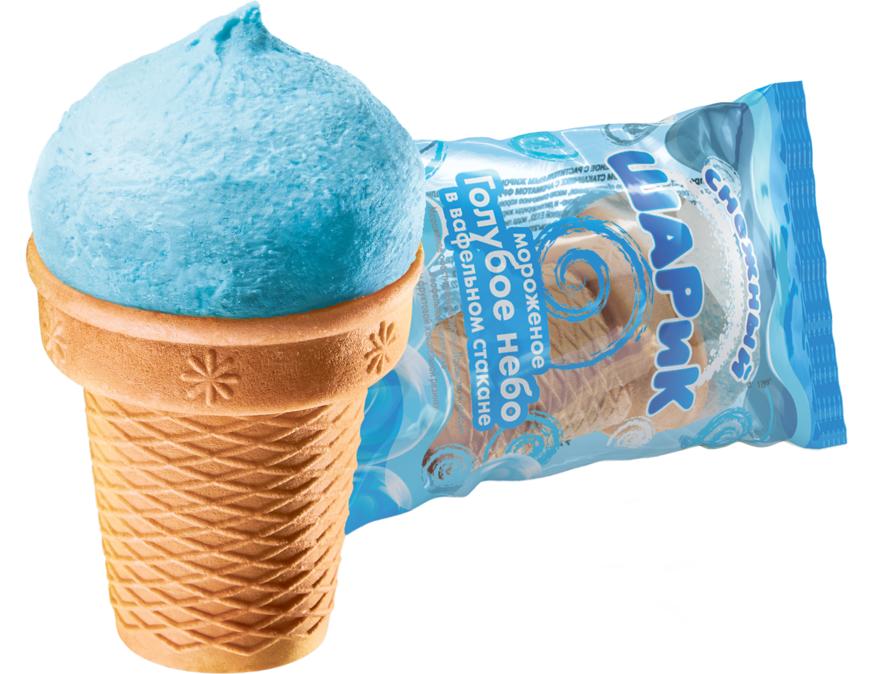 Снежный шарик голубое небо