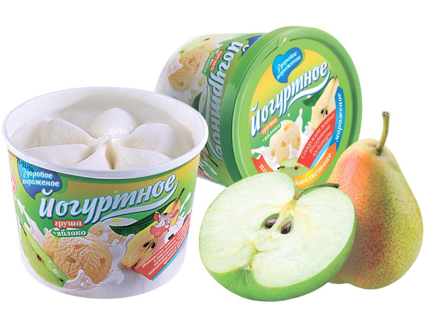 Йогуртное груша и яблоко