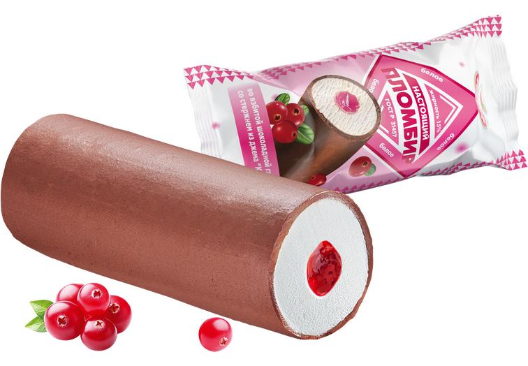 Трубочка пломбир клюква