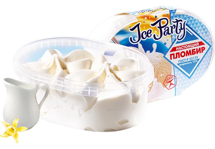ICE PARTY пломбир ванильное