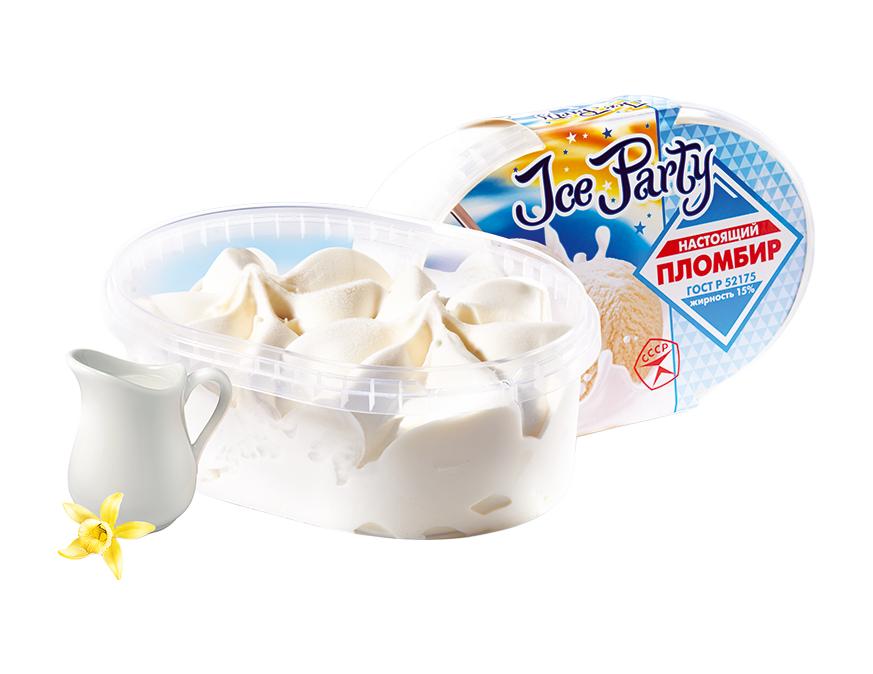 ICE PARTY пломбир ванильное