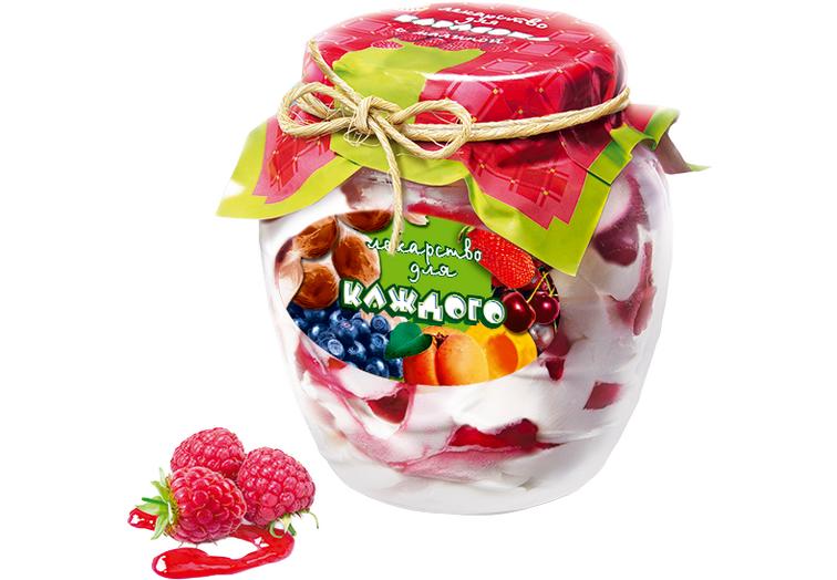 Баночка с малиной