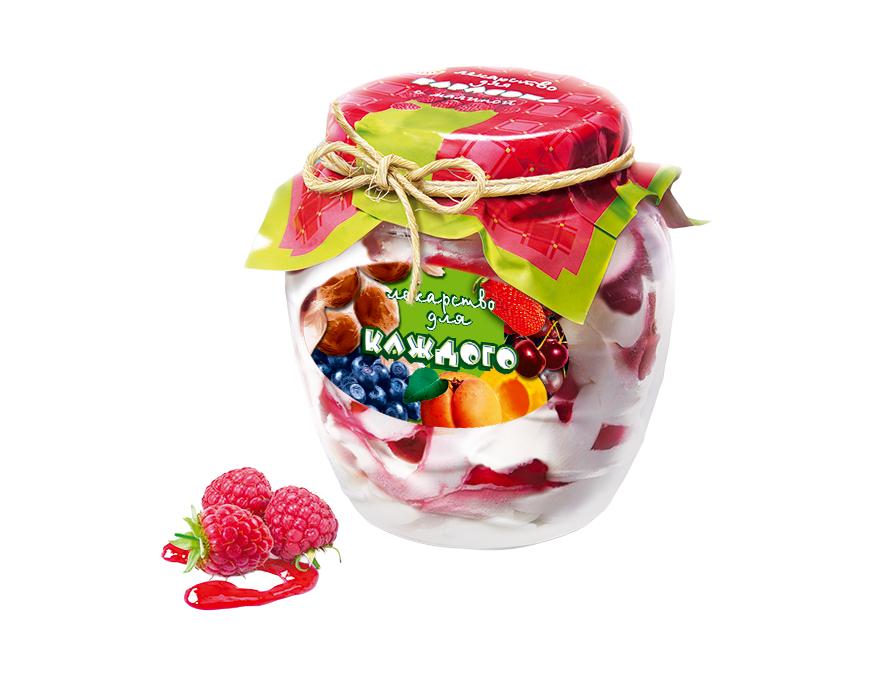 Баночка с малиной