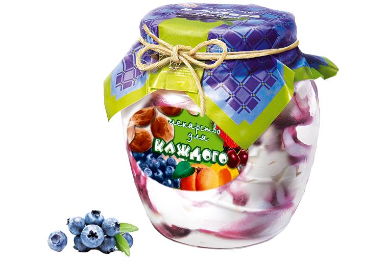 Баночка с черникой