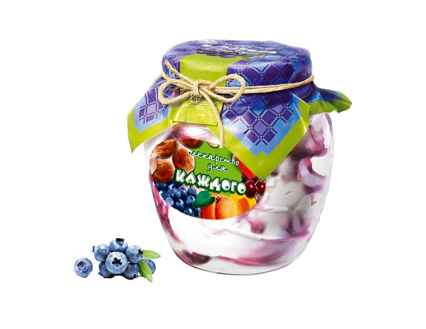 Баночка с черникой