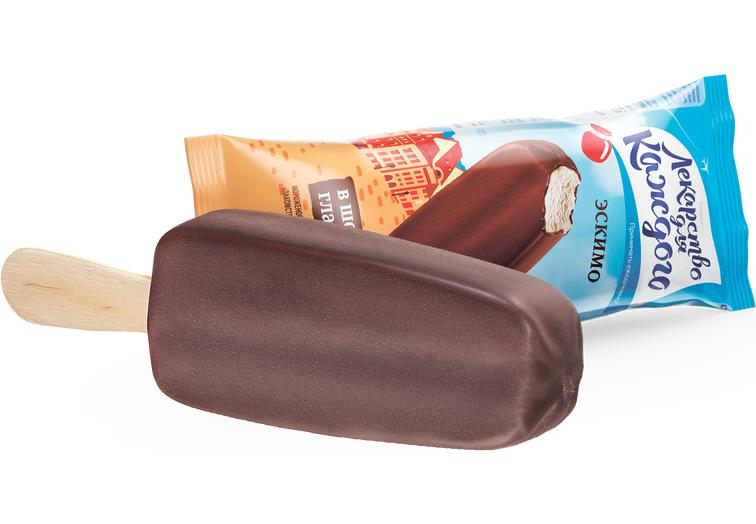 Эскимо в шоколадной глазури