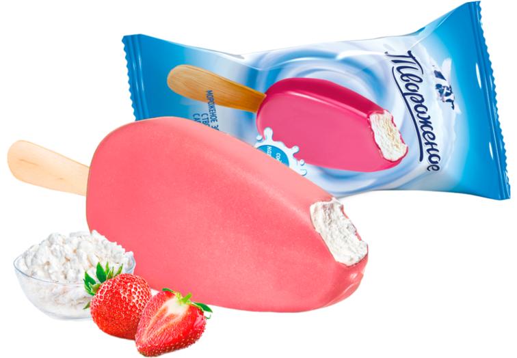 Эскимо в клубничной глазури