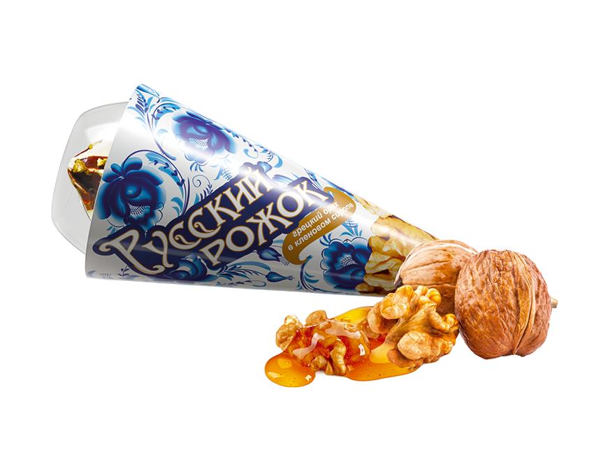 Русский рожок грецкий орех в кленовом сиропе