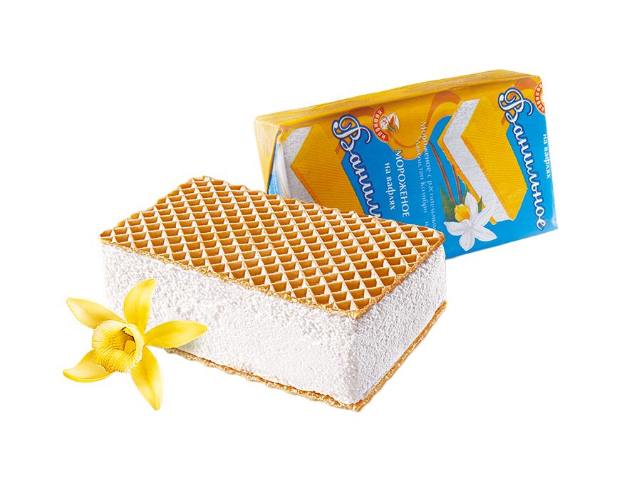 Ванильное на вафлях