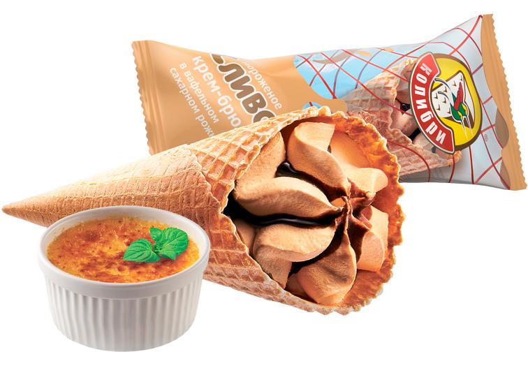 Рожок сливочный крем-брюле