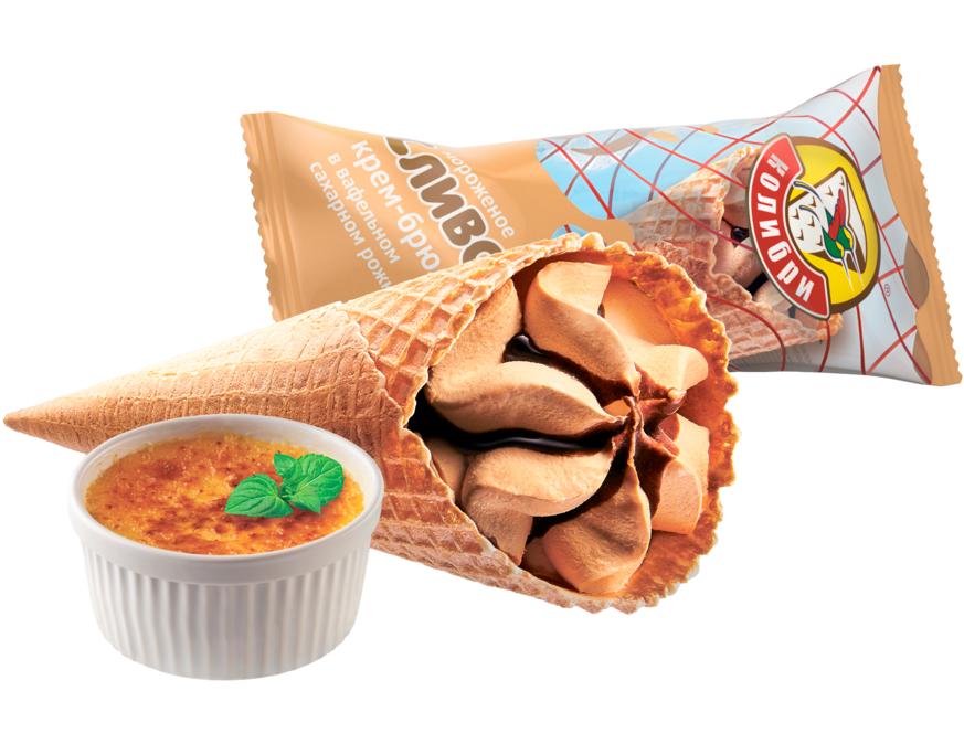 Рожок сливочный крем-брюле