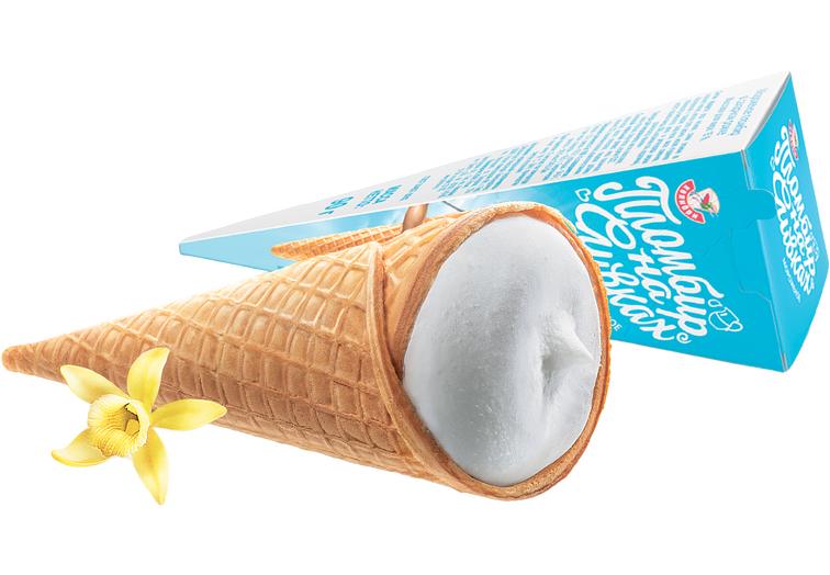 Рожок пломбир на сливках