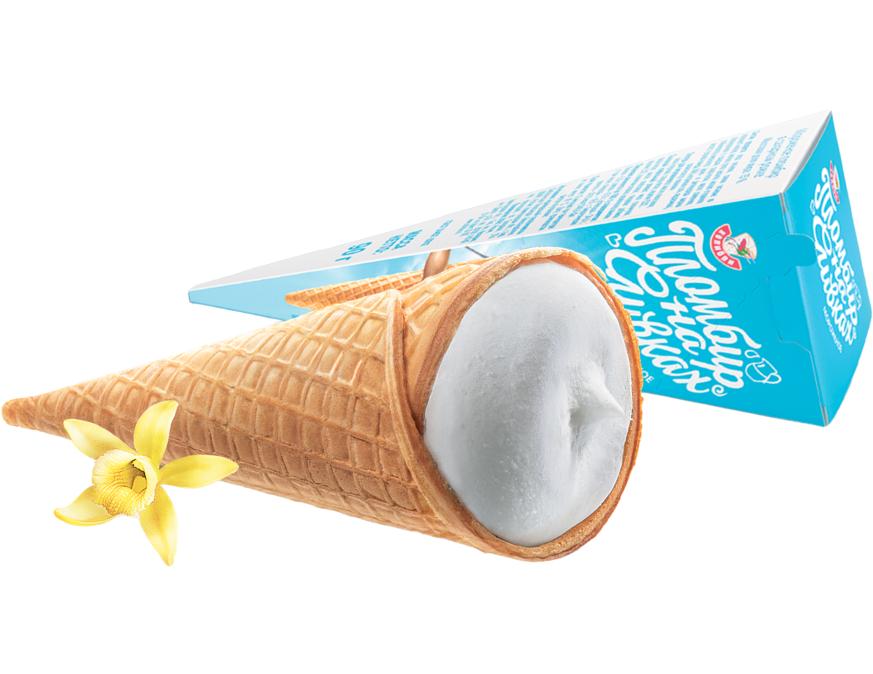 Рожок пломбир на сливках