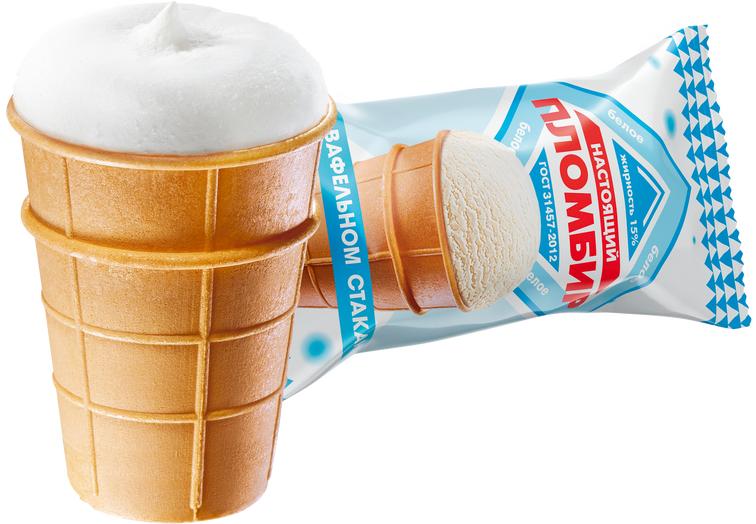 Вафельный стаканчик пломбир