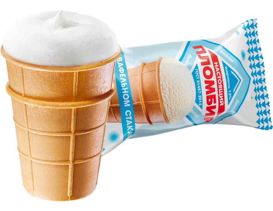 Вафельный стаканчик пломбир