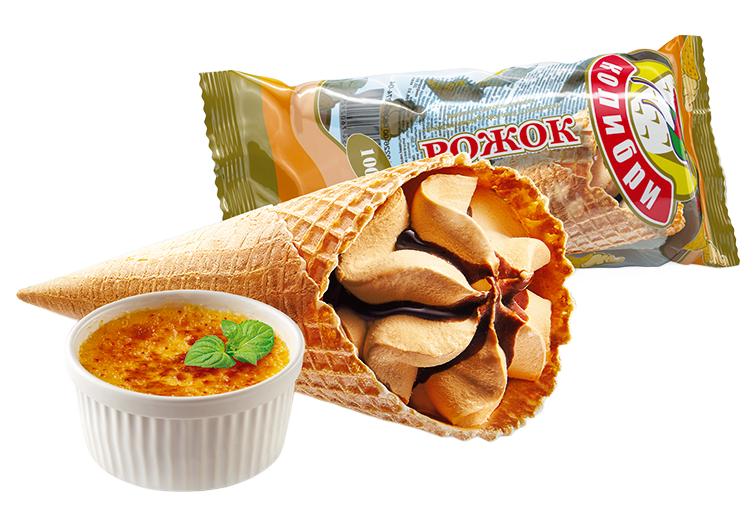 Рожок крем-брюле