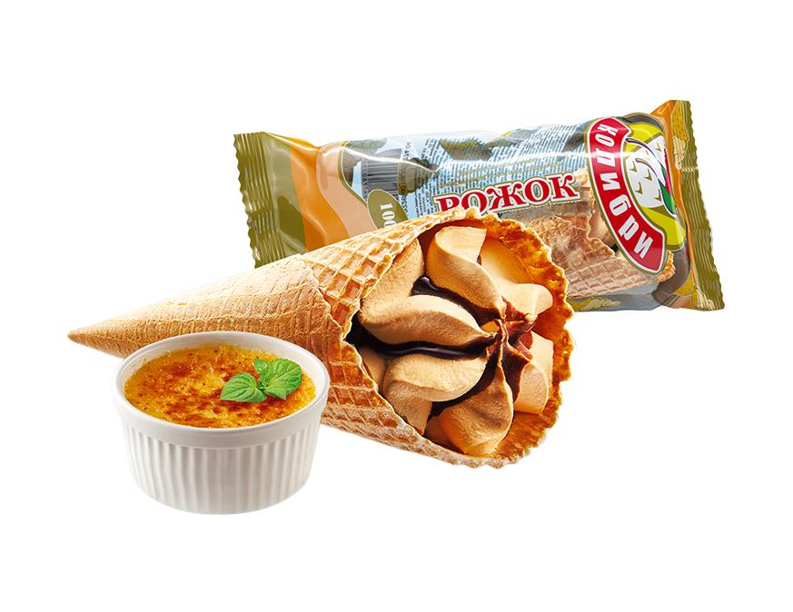 Рожок крем-брюле