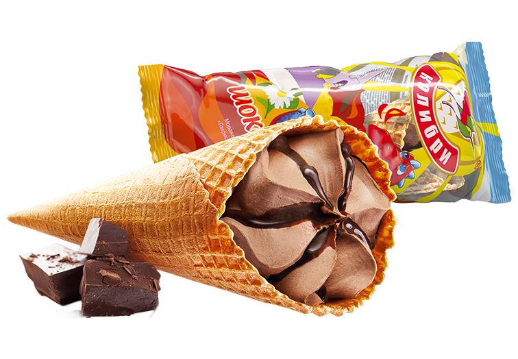 Рожок шоколадный