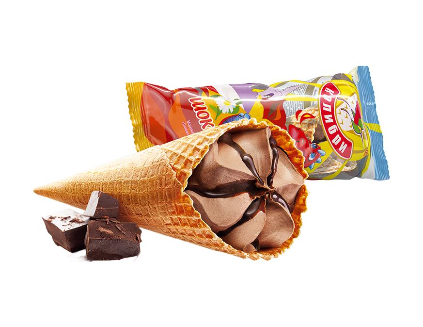 Рожок шоколадный