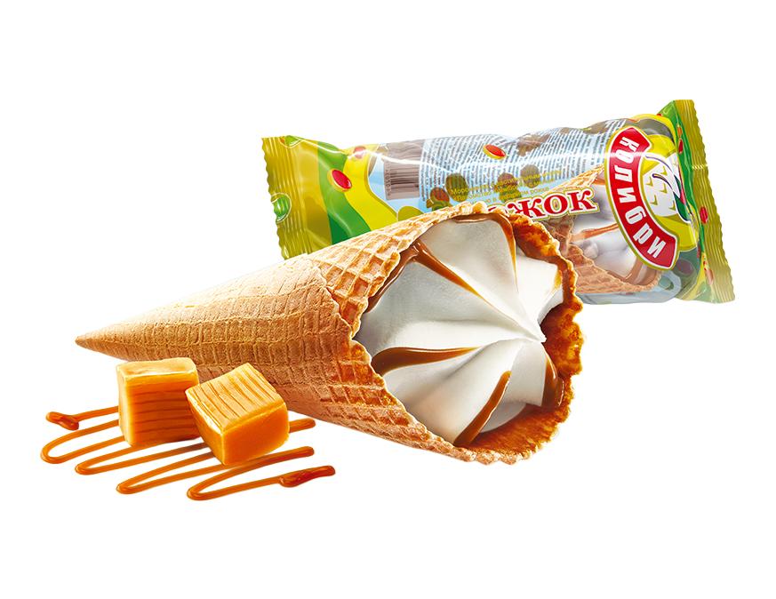 Рожок с мягкой карамелью